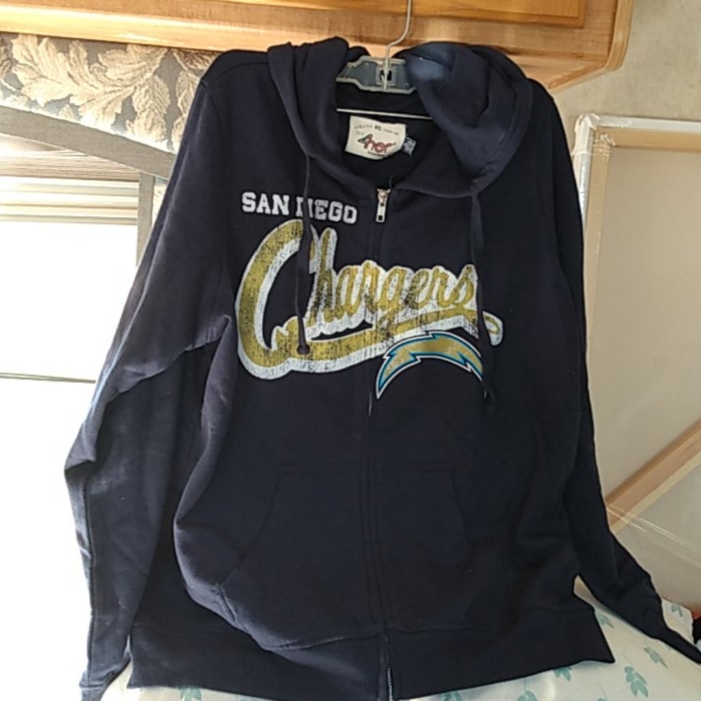 NWT! NFL XL SD CHARGER HOODIE SWEATSHIRT